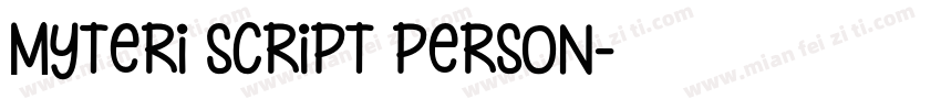 Myteri Script PERSON字体转换